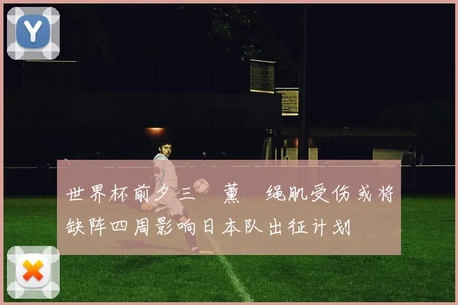 世界杯前夕三笘薰腘绳肌受伤或将缺阵四周影响日本队出征计划